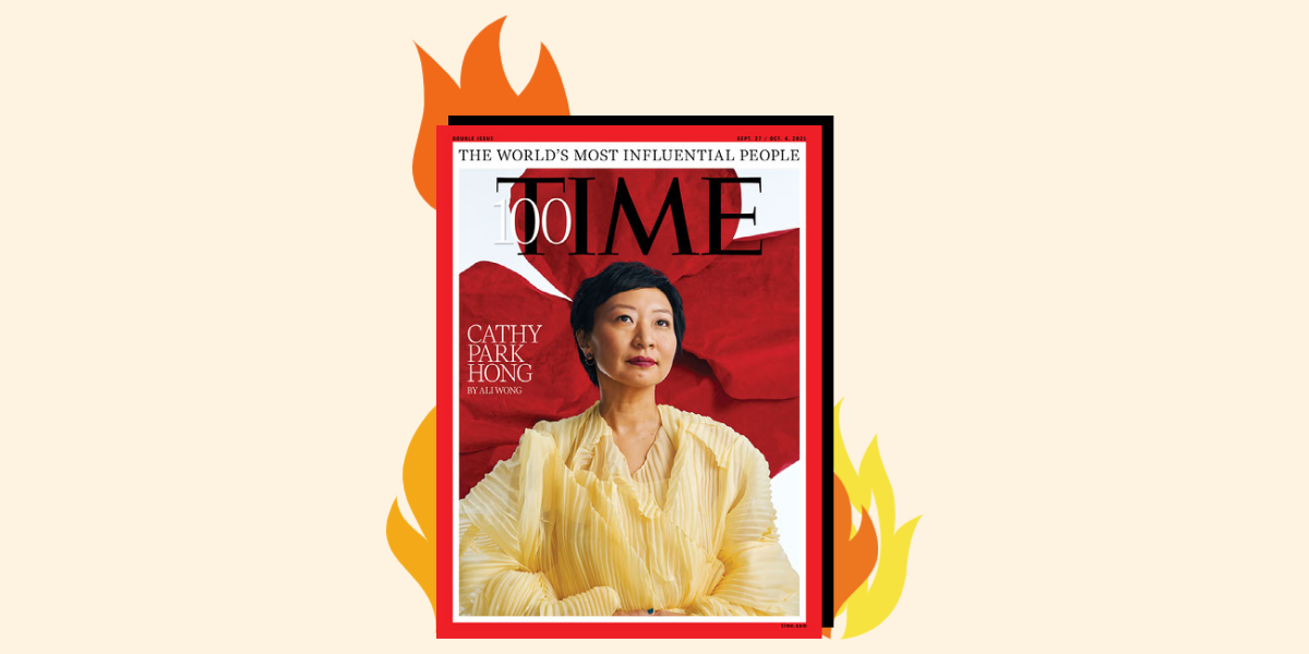 Time magazine cover with the words 'The World's Most Influential People